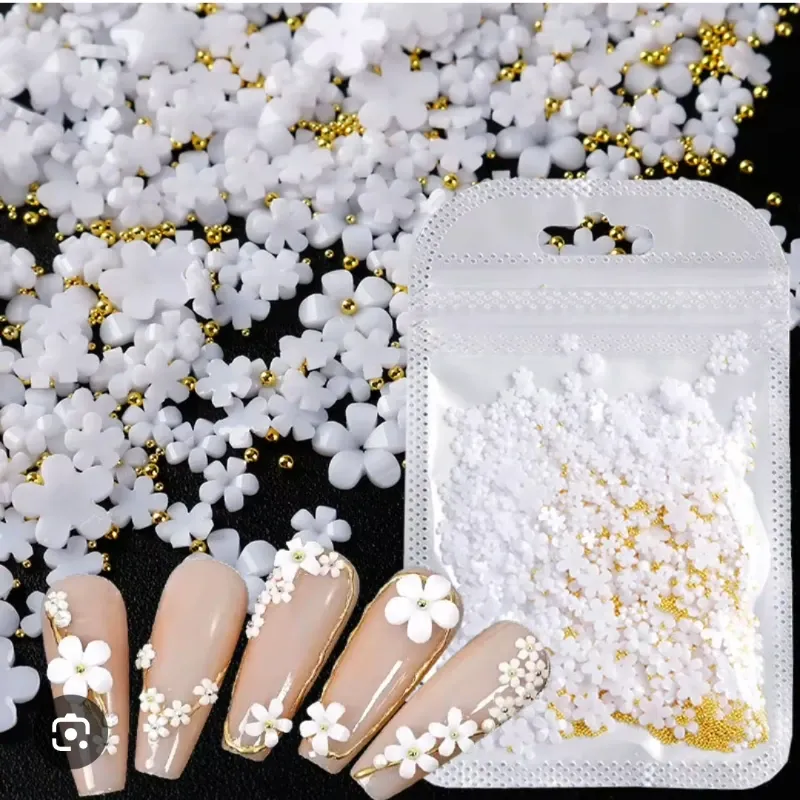 Flores de recina blanca