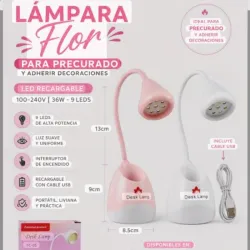 Lámpara de soft gel recargable