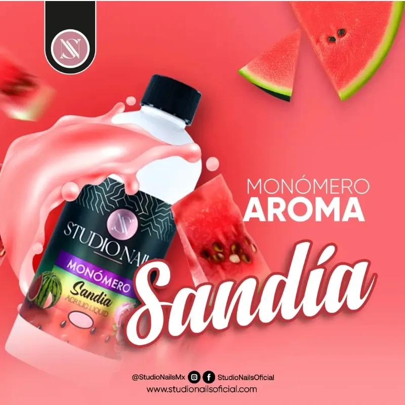 Monómero StudioNails de sandía (secado lento, graso)1000