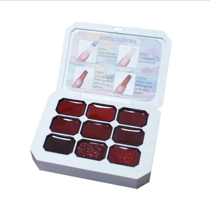 Paleta de painting gel (tonos rojos)