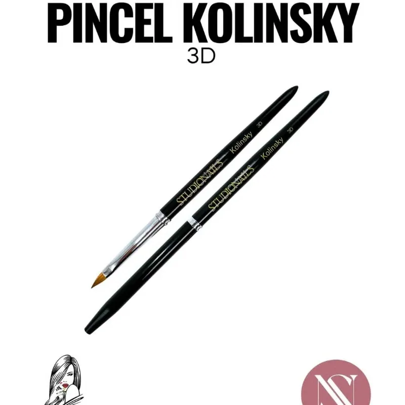Pincel para 3D Kolinsky StudioNails