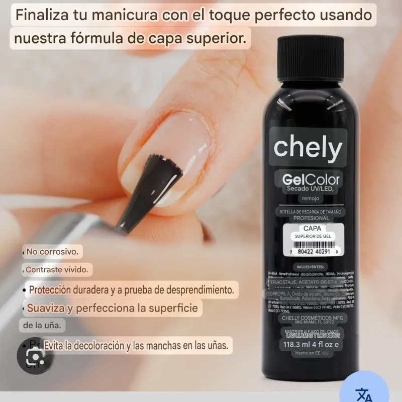Pinta de top coat Chelly