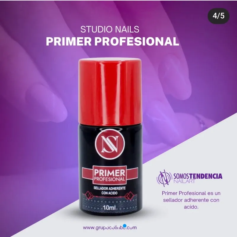 Praimer sellador adherente con ácido StudioNails