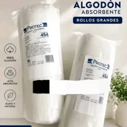 Rollos de algodón prensado