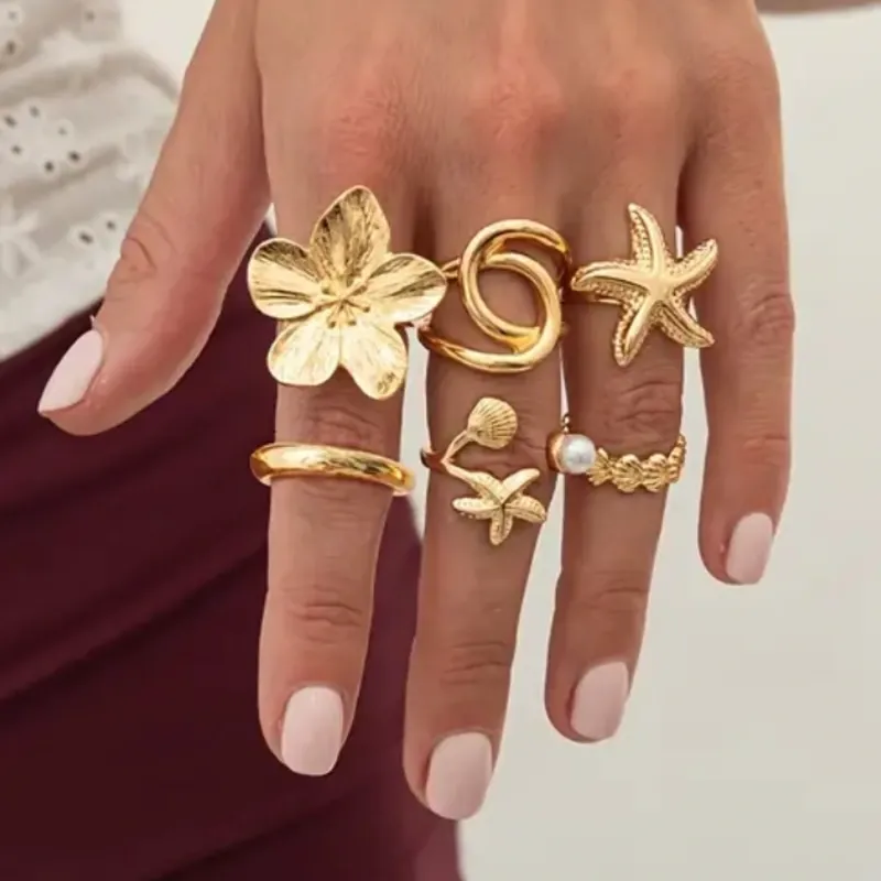 Set de 6 anillos