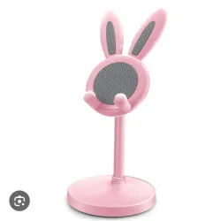 Soporte de teléfono rosa