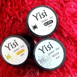 Spider gel (blanco y plateado)