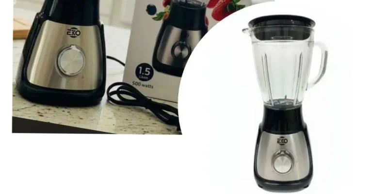 Batidora con baso de cristal 