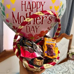 Cestas de Confituras con globos temáticos 