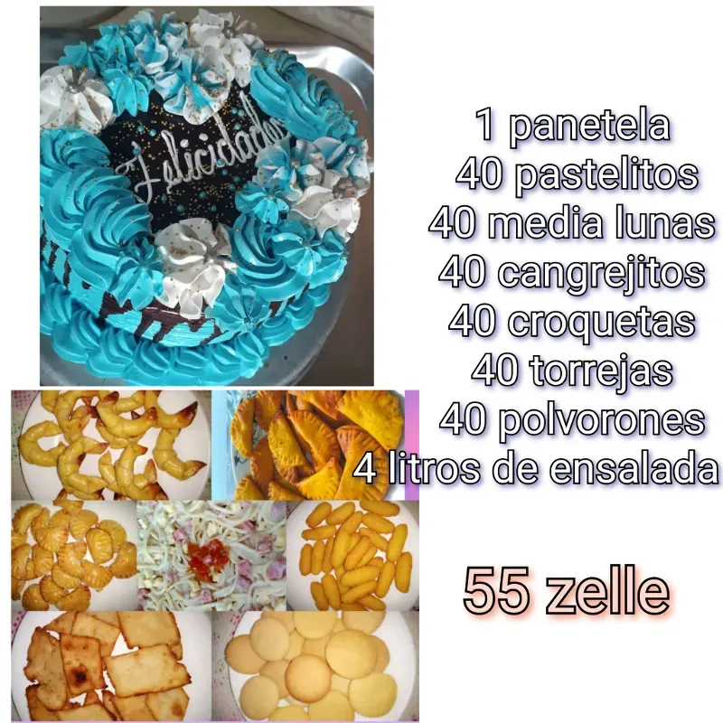 Combo de bufet para cumpleaños 