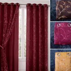 Juego de cortinas de satin y encaje