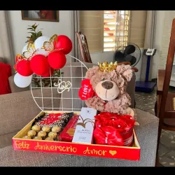 Detalle hermoso de peluche con perfume 