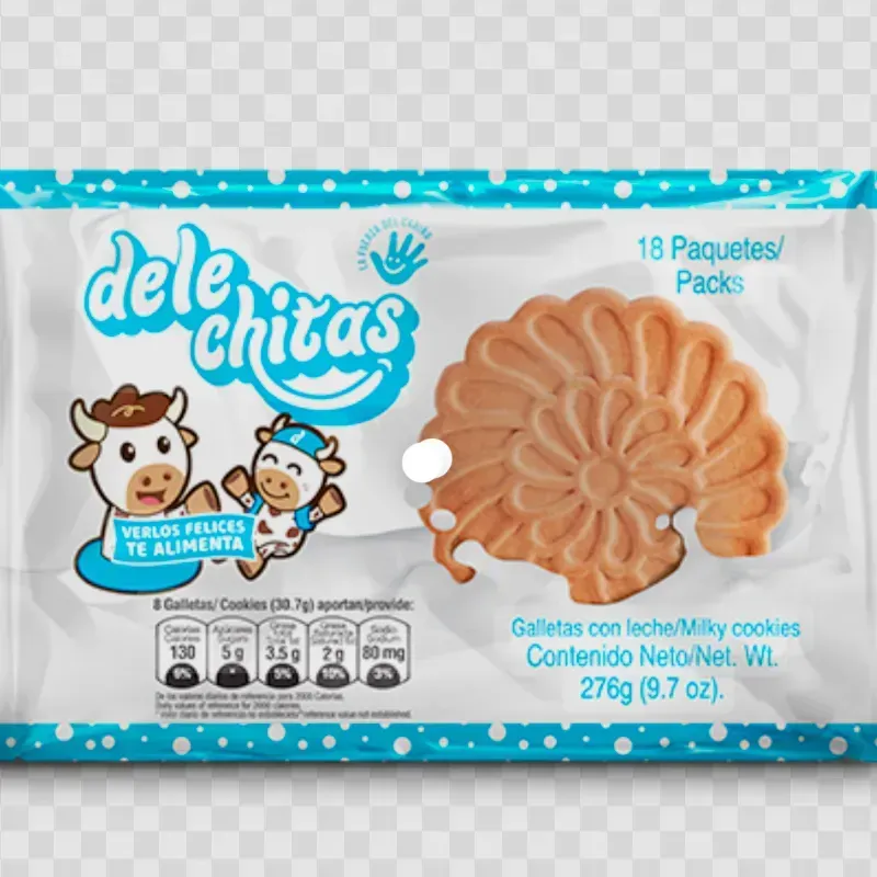 Paquete de galletas de leche