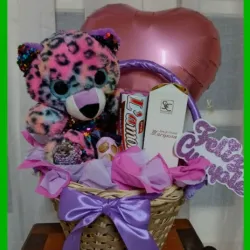 Cesta Malva y Rosa 🩷💜