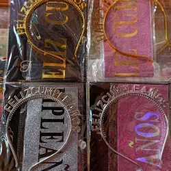 Cinta y Cintillo "Feliz Cumpleaños"