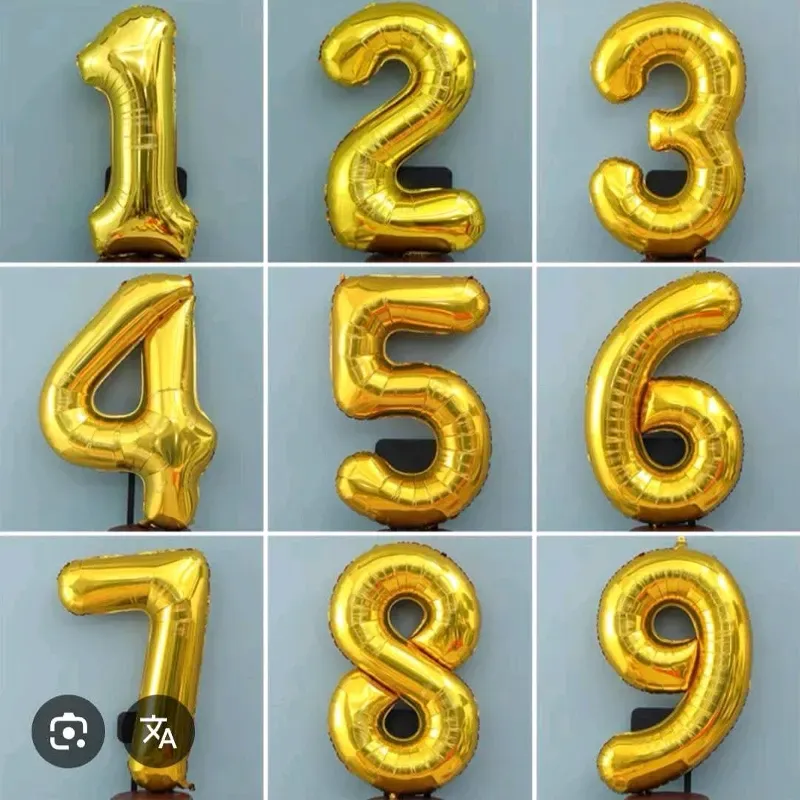 Globos de # Dorados