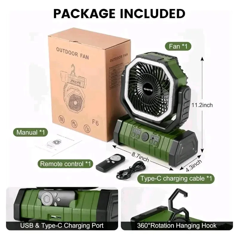 Ventilador Recargable