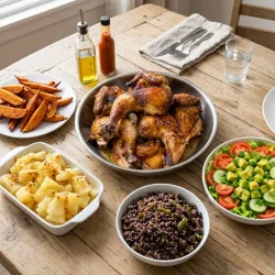 Combo con pollo asado para 10 personas