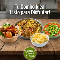 Combo de pollo frito para 10 personas 