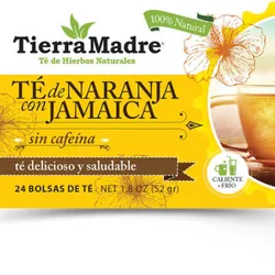 Té de naranja con flor de Jamaica