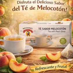 Té negro sabor melocotón 