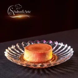Flan con Helado