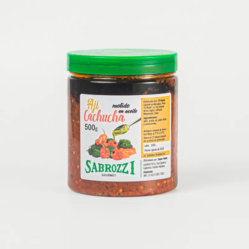Aji Cachucha Molido en Aceite 500gr