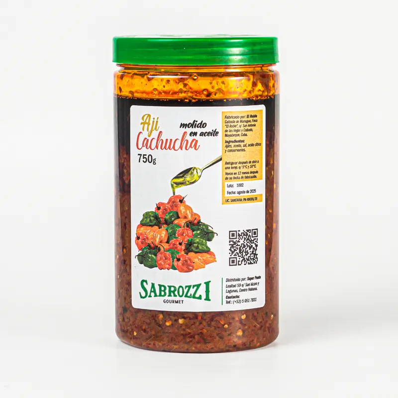 Aji Cachucha Molido en Aceite 750gr