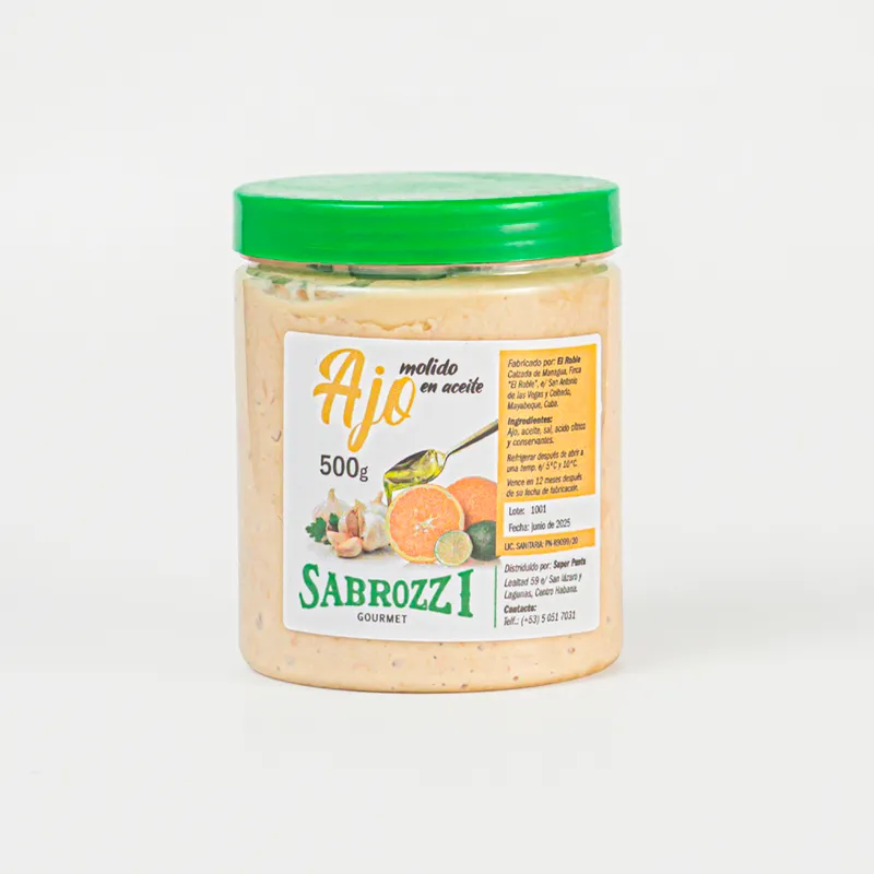 Ajo Molido en Aceite 500gr