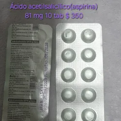 Ácido acetilsalicilico (aspirina)