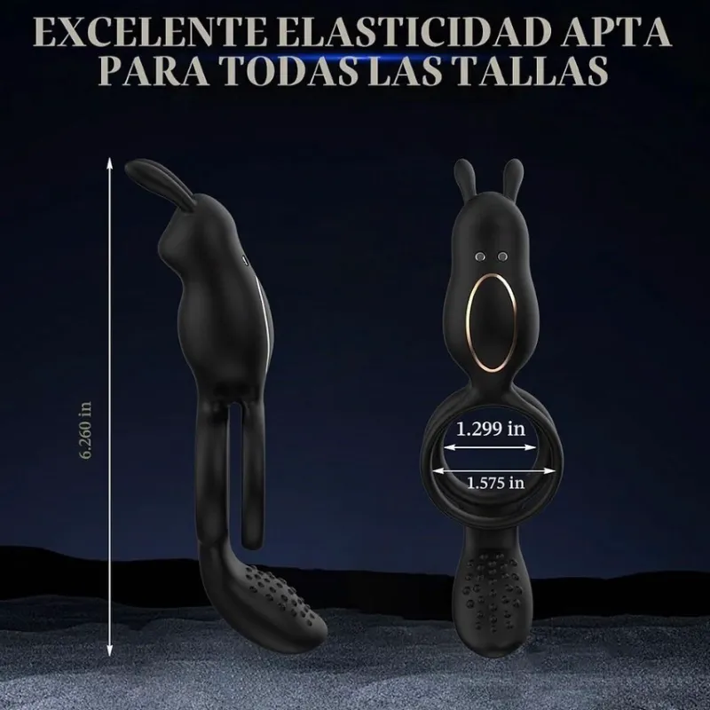 Anillo de Conejo Estimulador de Perineo