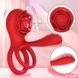 Anillo Vibrador de Rosa