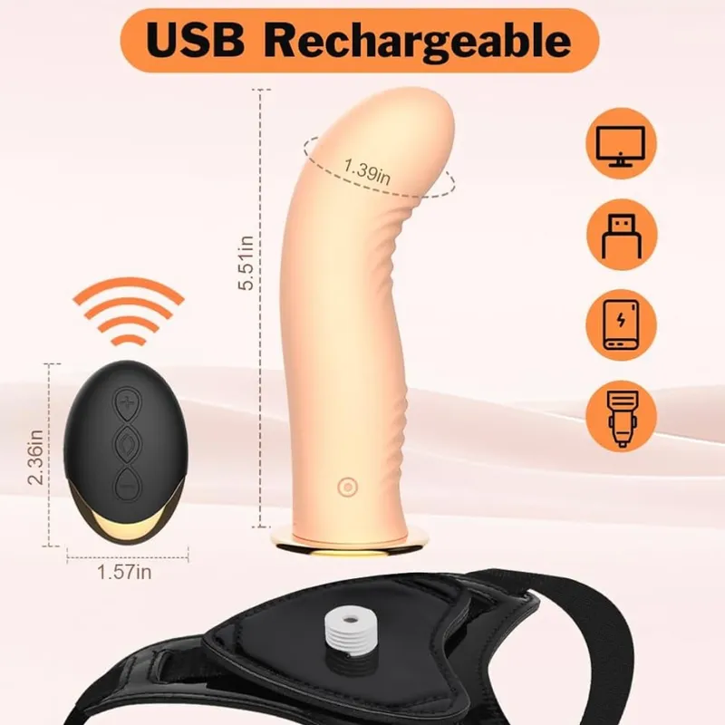 Arnés Vibrador con Control Remoto