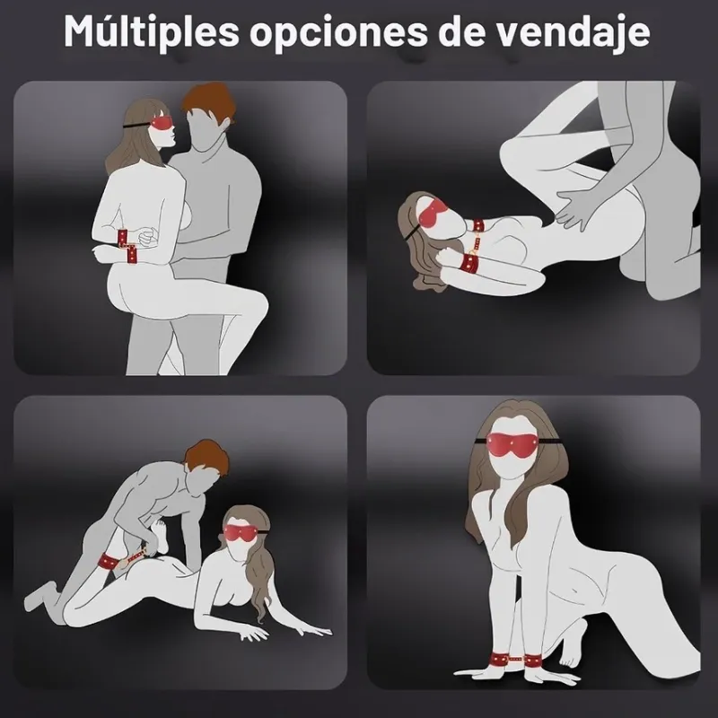 Conjunto de Esposas y Antifaz