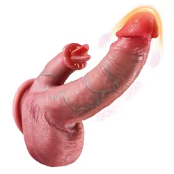 Consolador Realista de Empuje 5 en 1