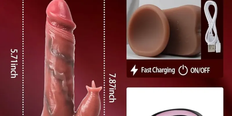 Consolador Realista Vibrador 4 en 1