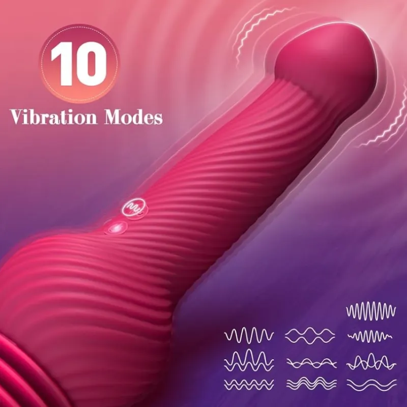 Consolador Vibrador de Empuje