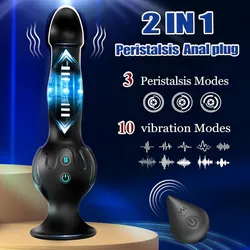 Consolador Vibrador de Empuje Negro