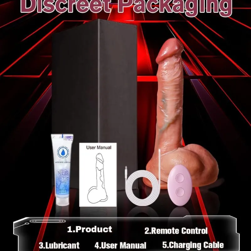 Consolador Vibrador de Empuje