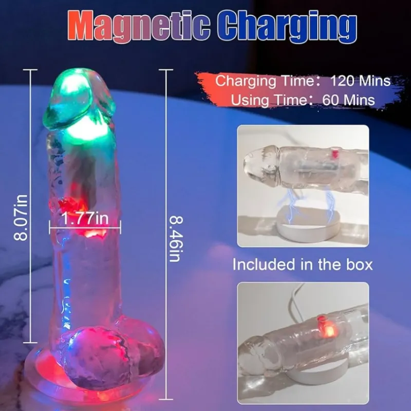 Consolador Vibrador Luminoso