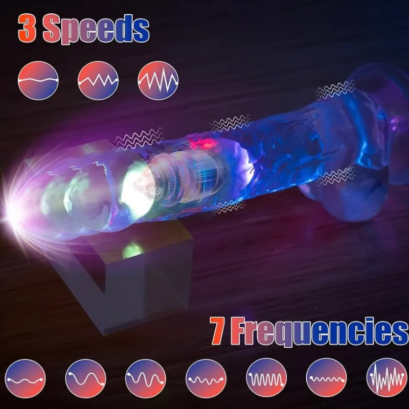 Consolador Vibrador Luminoso