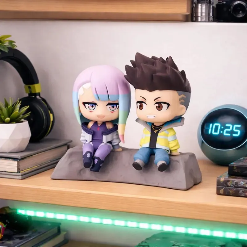 Figura de Lucy y David “Cyberpunk”