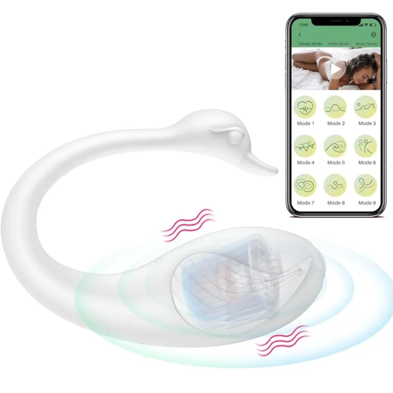Huevo Vibrador Cisne Blanco