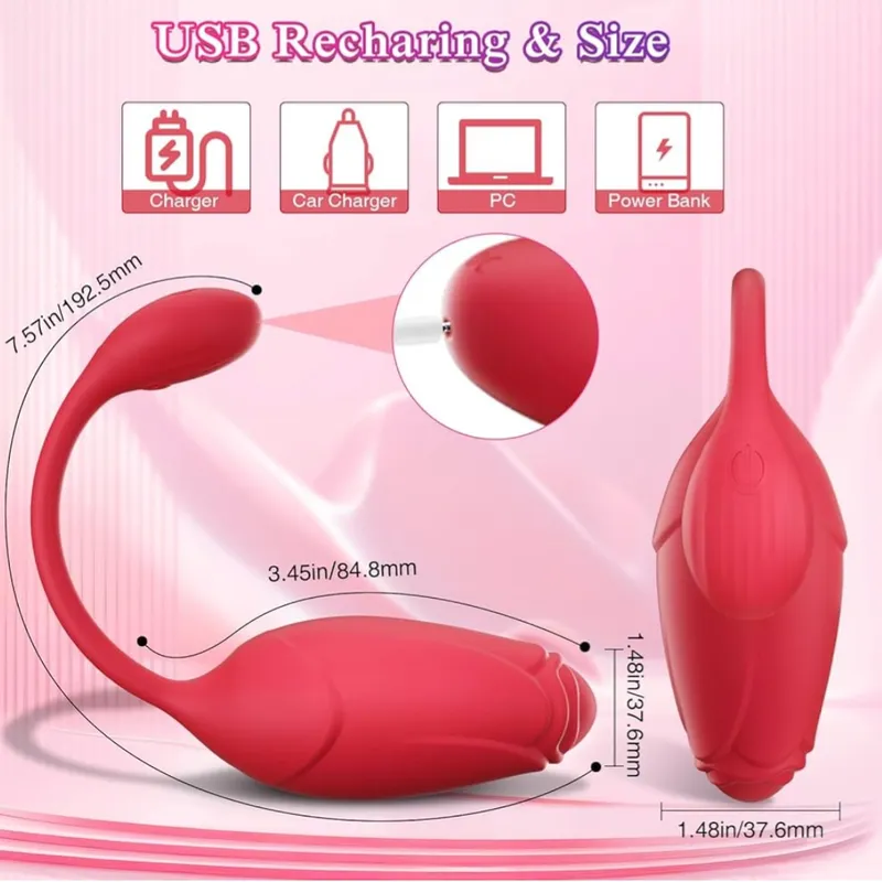 Huevo Vibrador con Calefacción