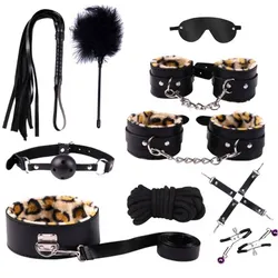 Kit BDSM Leopardo 10 Piezas