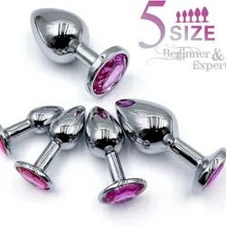 Plug Anal Metálico con Joya Talla M