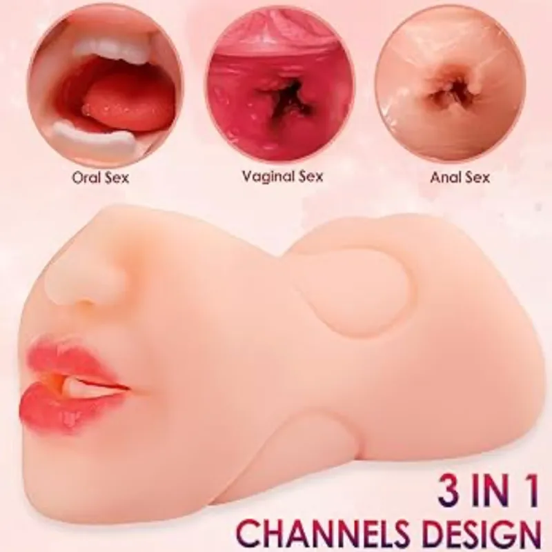 Vagina Masturbadora 3 en 1