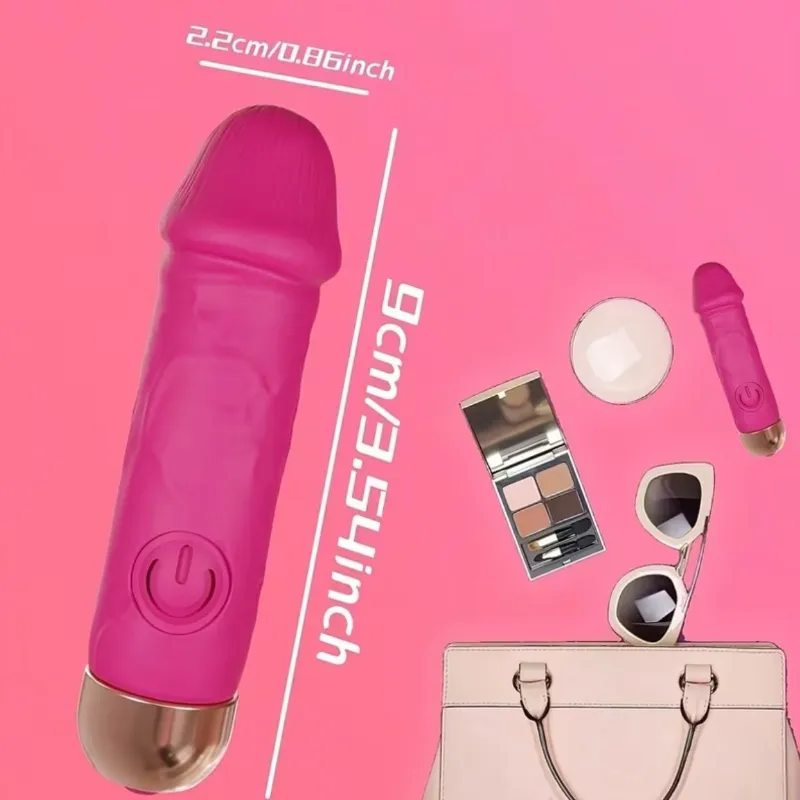 Vibrador Bala con Forma de Pene