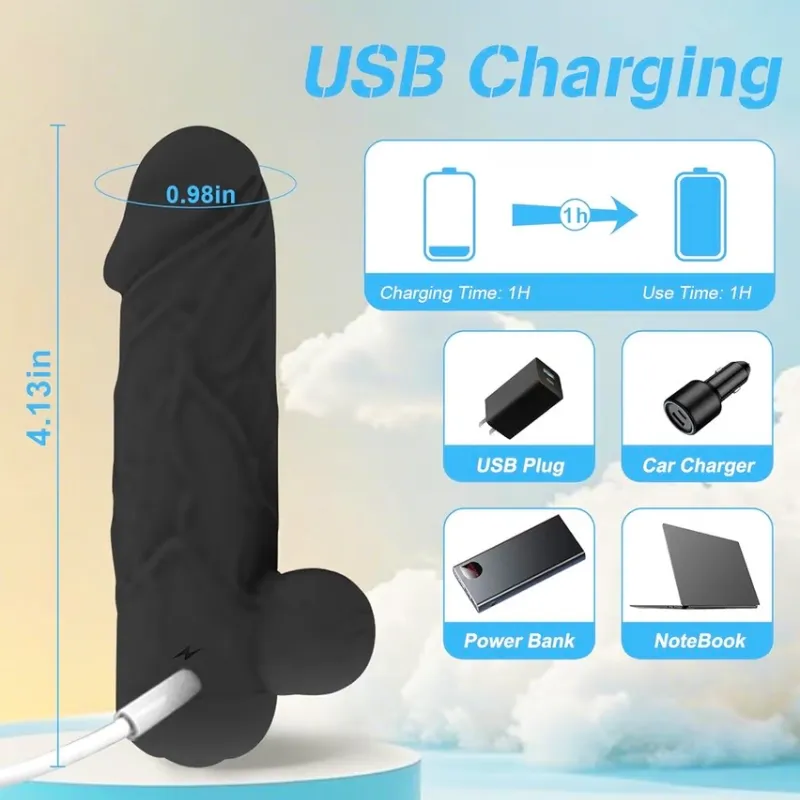 Vibrador Bala con Forma de Pene