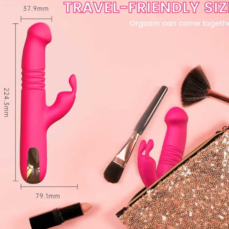 Vibrador Conejo de Empuje Rotativo 